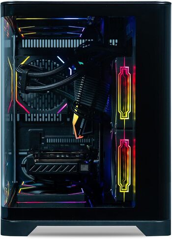 ViprTech Reaper 2.5 Liquid-Cooled PC - AMD Ryzen 7 8700F (5.0Ghz Turbo), AMD RX 9060 XT 16GB, 16GB DDR5 RAM, 1TB NVMe SSD, 800W Gold PSU, VR-Ready, WiFi BT, Win 11, Gaming Desktop Computer, Black in Saudi Arabia