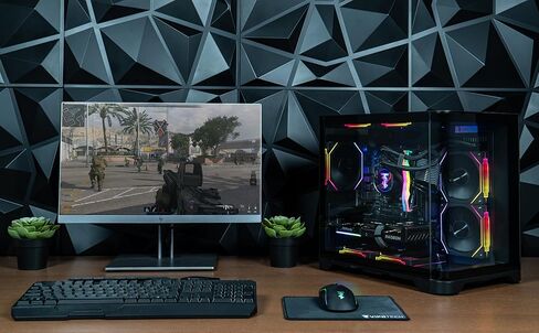 ViprTech Reaper 2.5 Liquid-Cooled PC - AMD Ryzen 7 8700F (5.0Ghz Turbo), AMD RX 9060 XT 16GB, 16GB DDR5 RAM, 1TB NVMe SSD, 800W Gold PSU, VR-Ready, WiFi BT, Win 11, Gaming Desktop Computer, Black in Saudi Arabia