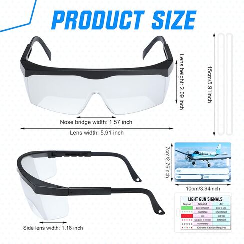 Aviation Flight Training Glasses with Red Light Flashlight Adjustable View Limiting Goggles Device with Box and Tag IFR Glasses Training Aviation for Pilot in Saudi Arabia