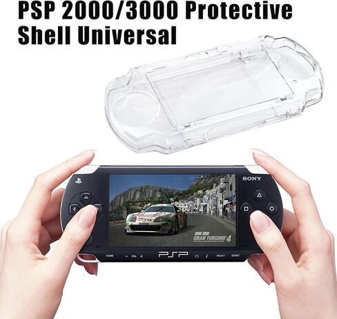 PSP Protective Shell, 1pc Protective Transparent Hard Case Universal Game Console Crystal Protective Cover Shell for PSP 2000 3000 in Saudi Arabia