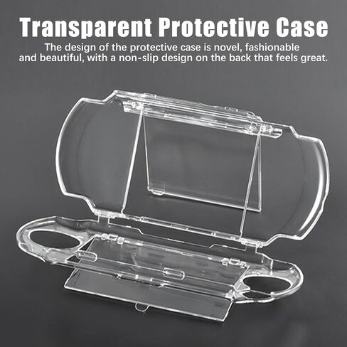 PSP Protective Shell, 1pc Protective Transparent Hard Case Universal Game Console Crystal Protective Cover Shell for PSP 2000 3000 in Saudi Arabia