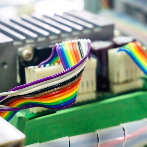 Generic 1 Pcs 12 Pin Flat Rainbow Ribbon Cable 6.6 Ft 1.27mm Pitch Breadboard Jumper Wires for Electronic Projects in Saudi Arabia