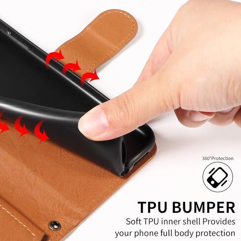 for Samsung Galaxy S21 5G 6.2 inch Wallet Phone Case with Crossbody Lanyard Strap Faux Leather Card Holder Slot Stand Kickstand Men Women Flip Cell Cover for S 21 21S G5 Brown in Saudi Arabia