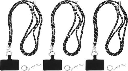 uxcell Phone Lanyard, Adjustable Crossbody Phone Strap Detachable Cellphone Chain Strap with Tether Tabs in Saudi Arabia