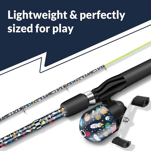 Kids Fishing Pole Set, Kids Telescopic Fishing Rod & Reel Combo for Children Boys Girls Ages 4-8, Universe Trave in Kuwait