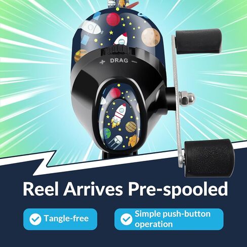 Kids Fishing Pole Set, Kids Telescopic Fishing Rod & Reel Combo for Children Boys Girls Ages 4-8, Universe Trave in Kuwait