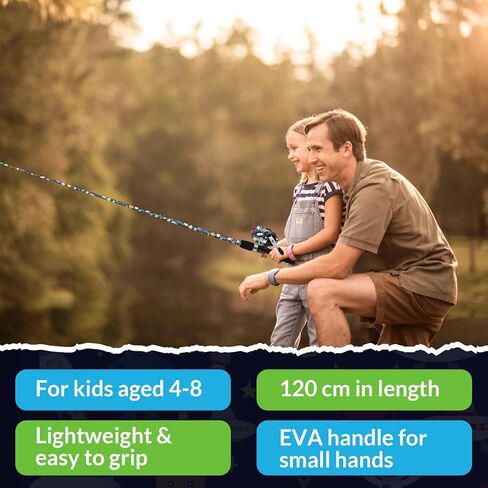 Kids Fishing Pole Set, Kids Telescopic Fishing Rod & Reel Combo for Children Boys Girls Ages 4-8, Universe Trave in Kuwait