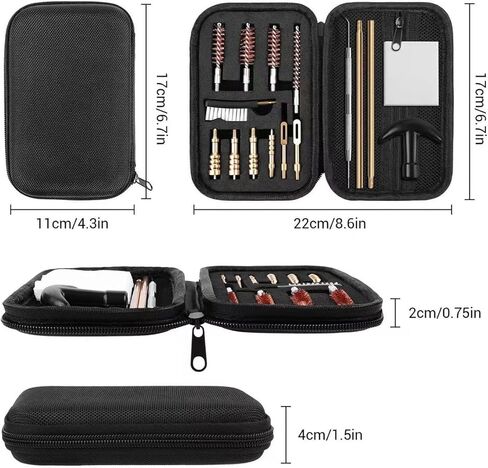 طقم تنظيف المسدس لـ .22.357.38،9mm.40.45 Cal طقم تنظيف المسدس in Kuwait
