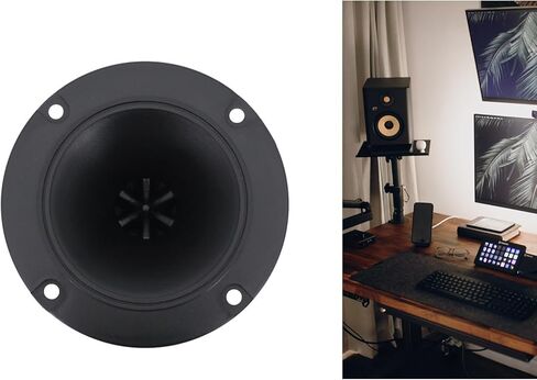2Pcs Tweeters 98MM Speakers 150W 4-8ohm Trebles Ceramic Piezo Loudspeakers Round Horn in Saudi Arabia