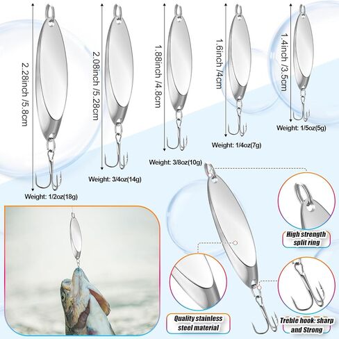 Fishing Lures Kit Removable Tackle Box for Saltwater with Hooks, Weights, Bobbers, Pliers, Rigs, Leaders, Line, Sinker Swivels for Men(443 Pcs,443 Pcs Fishing Lures Accessories Kit) in Saudi Arabia