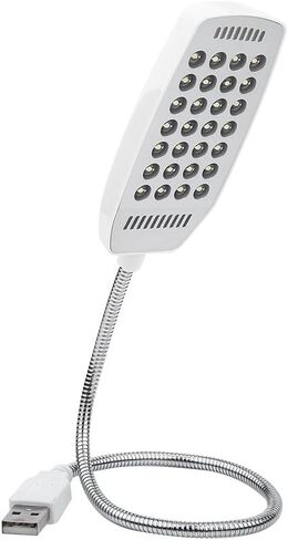 Pilipane LED USB Reading Lamp Light , Laptop Light , Keyboard Light for Computer adjust Gooseneck , 5V Flexible Mini USB 28 LED Portable Reading Light in Saudi Arabia