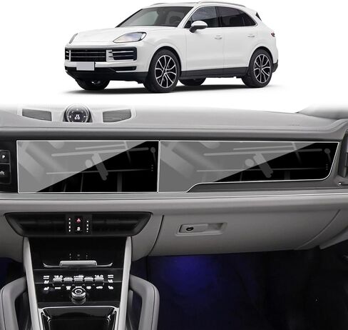 HD for 2025 Cayenne Front AC Screen Protector for 2024-2026 Porsche Cayenne Coupe central control panel AC Screen Tempered Glass 9H Clear Anti-Glare Anti-Fingerprint in Saudi Arabia