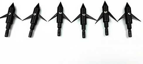 GPP 6PK 150gr Black Hunting 2 Blades Broadheads Arrowhead Bowfishing Arrow Tips in Saudi Arabia