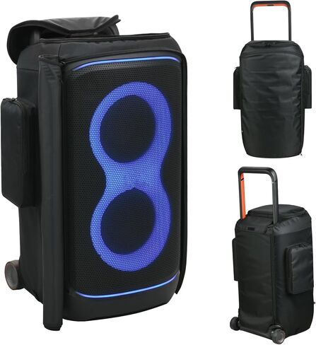 حافظة مكبر صوت TXEsign متوافقة مع JBL PartyBox 520، غطاء حمل مكبر صوت محمول مع جيوب بسحاب حقيبة تخزين لـ JBL PartyBox 520 in Saudi Arabia