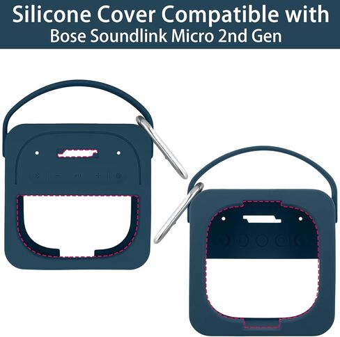 for Bose New SoundLink Micro 2nd Gen Bluetooth Speaker Silicone Cover(Twilight Blue) in Saudi Arabia