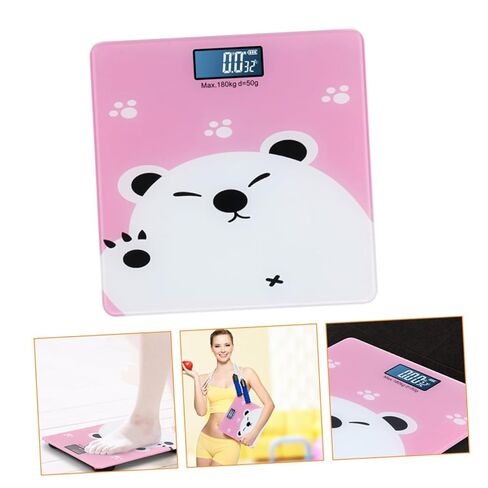 مقياس وزن رقمي متعدد الوظائف مع شاشة عرض ساطعة للأولاد والبنات والحيوانات الأليفة والبالغين، آلة قياس عالية الدقة مع مراقبة درجة الحرارة الداخلية، تصميم مسطح مدمج لسهولة الاستخدام in Kuwait
