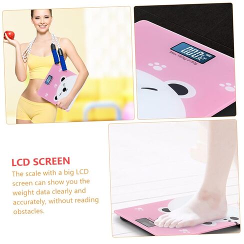 Toyvian Electronic and Adult Weight Scale with High Precision Digital Display Temperature Measurement Capacity Safe Durable Material Multi Function for Boy Girl Adults and Pets in Saudi Arabia