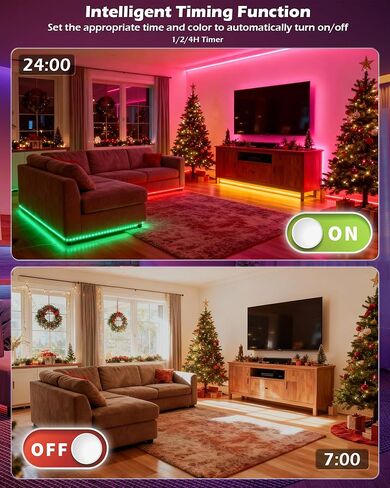 شريط إضاءة RGB COB LED، شريط إضاءة LED COB بطول 16.4 قدم مع جهاز تحكم عن بعد، تطبيق ذكي عاكس للضوء، مزامنة الموسيقى المتغيرة اللون، أضواء LED داخلية ذكية RGB لغرفة النوم، ديكور المنزل، الحفلات in Saudi Arabia