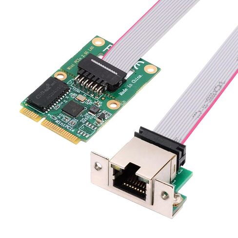 NFHK 2500Mbps 2.5Gbps to Mini PCI-E PCI Express GBE Gigabit 1000Mbps Ethernet Network LAN Cable Adapter for Desktop Motherboard in Saudi Arabia