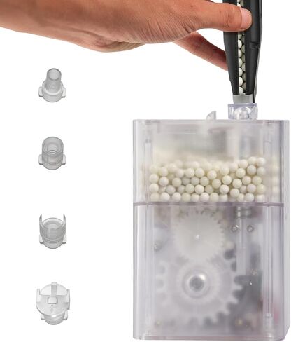 Smart Auto Loader PRO Edition – Airsoft Magazines Electric BB Speed Loader PRO Edition, 21BB/s High-Speed, OLED Display, 1800rd Capacity, Anti-Stall Protection with 4 Adapters in Kuwait