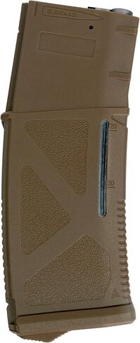 ARCTURUS TACTICAL Airsoft M4 M16 Series بوليمر 200 نافذة شفافة مستديرة عالية السرعة متوسطة الغطاء Airsoft مجلة تان - حزمة من خمسة in Kuwait