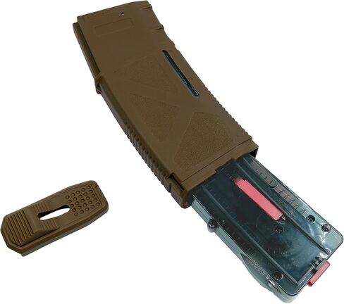 ARCTURUS TACTICAL Airsoft M4 M16 Series بوليمر 200 نافذة شفافة مستديرة عالية السرعة متوسطة الغطاء Airsoft مجلة تان - حزمة من خمسة in Kuwait