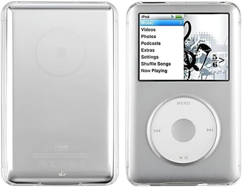 حافظة حماية كاملة من الكريستال الشفاف لجهاز iPod Classic Thin الإصدار 6th Gen 80G/120G,7th Gen New 160GB in Saudi Arabia