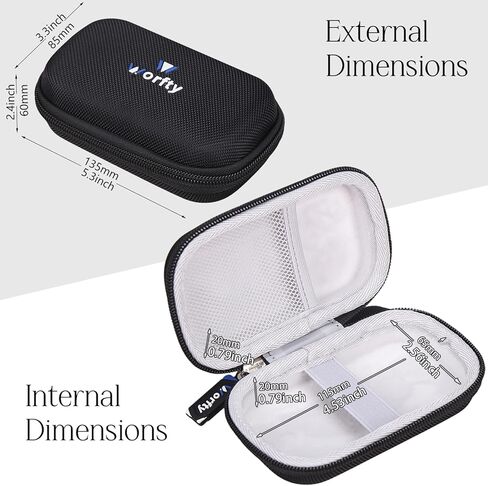 Case for innioasis G3 for Oilsky M303pro for Hiby M300 Portable Digital Music Player with a Mesh Pocket for Earbuds Cable (Case Only) (Black) in Saudi Arabia