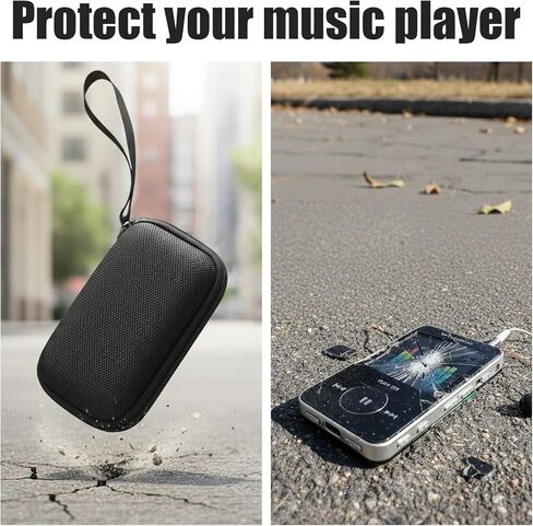 Case for innioasis G3 for Oilsky M303pro for Hiby M300 Portable Digital Music Player with a Mesh Pocket for Earbuds Cable (Case Only) (Black) in Saudi Arabia