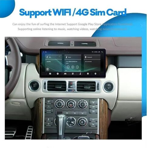 Rolax 12.3 بوصة Android 15 Carplay متوافق مع Lexus RX300 RX330 RX350 RX400h 2004-2007 راديو السيارة الوسائط المتعددة ستيريو GPS الملاحة بلوتوث واي فاي كاميرا لاسلكية SWC in Kuwait