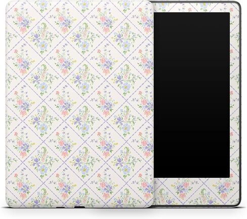 ZOOMHITSKINS Kindle Skin متوافق مع Colorsoft (2024)، زهور أرجوانية بيج سيدة كلاسيكية أنيقة، ملحقات ملصق فينيل 3M سهلة خالية من الفقاعات، صنع في الولايات المتحدة الأمريكية in Saudi Arabia