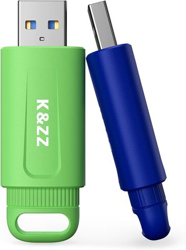 K&ZZ USB 3.0 Flash Drive 128GB Memory Stick Plug and Play USB Thumb Drive Push-Pull Cover USB Storage Data Transfer for Work/Business/Daily in Kuwait