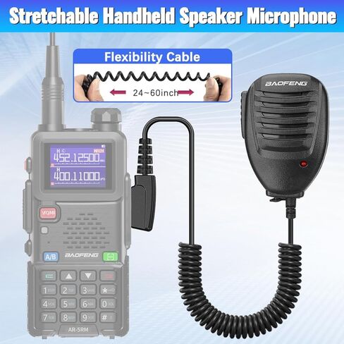 مكبر صوت راديو BAOFENG Ham متوافق مع BAOFENG UV-5R MINI DM32 UV-32 BF-F8HP PRO AR-5RM GM21 UV-5RH PRO GPS أجهزة اتصال لاسلكية للكتف ملحقات محمولة 2 دبوس، 2 حزمة in Kuwait
