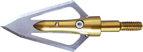 Broadheads with Stainless Steel 2 Blades by Scalpel Material 100 Grain Piercing Hunting Arrow Tips Screw 0.9" Cut Archery Arrow Point + 1 pc Broadhead Portable Case Box (12pcs) in Saudi Arabia