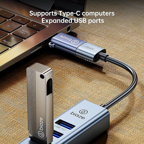 USB C to USB Adapter 2 Pack, USB-C OTG Connector 10Gbps, Type-C Male to USB 3.2 Female Converter for Flash Drive, Keyboard, Mouse, Smartphone, Tablet, Car Charger in Saudi Arabia