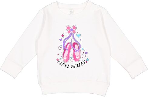Inktastic I Love Ballet- شبشب سويت شيرت للأطفال الصغار in Kuwait