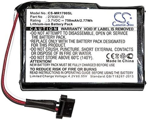 بطارية بديلة لجهاز Magellan RoadMate 1700 2793801J3 (750 مللي أمبير) in Saudi Arabia