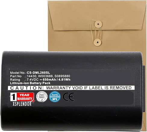 بطارية بديلة قابلة لإعادة الشحن XSP متوافقة مع بطارية DYMO 260P 280 LabelManager 260 LabelManager 260P LabelManager 280 LabelManager PnP 3M PL200 in Kuwait