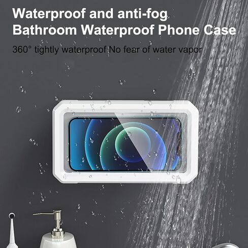 Generic Waterproof Shower Phone Holder, 360 Rotatable & Adjustable, Compatible with Phones Up to 6.8 Inch in Saudi Arabia