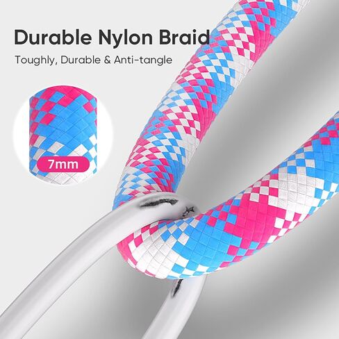 C to C 240W Charging Cable with Wearable Bracelet Design, 5A Fast Charging Phone Lanyard, Portable USB-C Cable for Smartphones, Tablets, Laptops (Pink) in Saudi Arabia