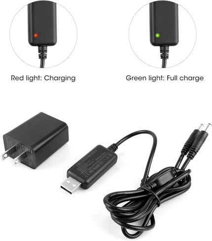 SAVIOR HEAT USB Charging Cable Wall Adapter Charger for Heated Gloves Mittens Liners and Socks, Compatible with 7.4V 2200mAh 3000mAh Li-Polymer Batteries in Saudi Arabia