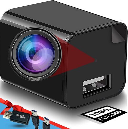 LEXPERT Spy Camera Security Nanny Cam Hidden Motion Detection 1080P Full HD *** No Wi-Fi in Saudi Arabia
