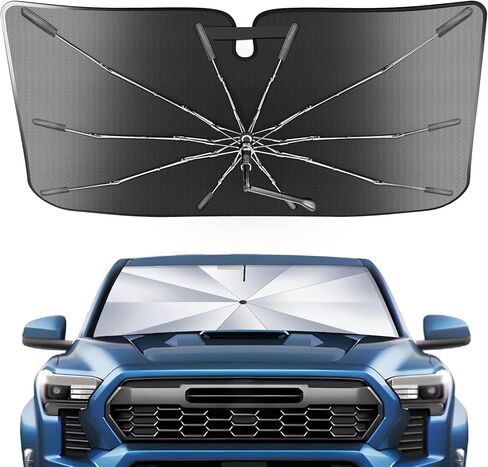 Portable Windshield Sunshade for Jeep Grand Cherokee/Jeep Grand Cherokee L 2011-2026 with Carry Bag (Not for Jeep Cherokee), Ice Crystal Sturdy Compact Shade Umbrella, UPF50+ UV Heat Protection in Saudi Arabia