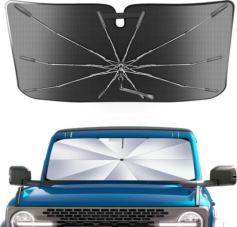 Portable Windshield Sunshade for Jeep Grand Cherokee/Jeep Grand Cherokee L 2011-2026 with Carry Bag (Not for Jeep Cherokee), Ice Crystal Sturdy Compact Shade Umbrella, UPF50+ UV Heat Protection in Saudi Arabia