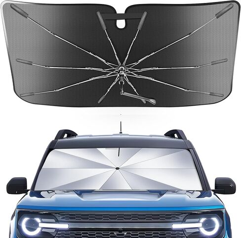 Portable Windshield Sunshade for Jeep Grand Cherokee/Jeep Grand Cherokee L 2011-2026 with Carry Bag (Not for Jeep Cherokee), Ice Crystal Sturdy Compact Shade Umbrella, UPF50+ UV Heat Protection in Saudi Arabia