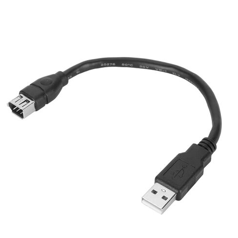 كابل محول Dioche Firewire 400 إلى Firewire 1394 6 Pin Female إلى USB 2.0 AM - التوصيل والتشغيل، تصميم مرن لكاميرات الفيديو الرقمية والكاميرات الرقمية، بطول 20 سم in Kuwait