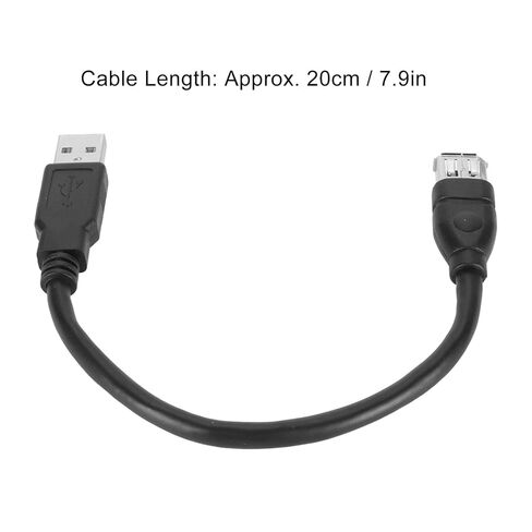 كابل محول Dioche Firewire 400 إلى Firewire 1394 6 Pin Female إلى USB 2.0 AM - التوصيل والتشغيل، تصميم مرن لكاميرات الفيديو الرقمية والكاميرات الرقمية، بطول 20 سم in Kuwait
