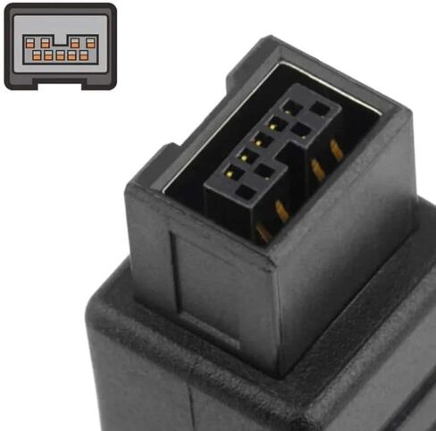 Firewire 400 to 800 Adapter Converter Ieee 1394a 6-pin Female to 1394b 9-pin Male Cables Connector Cable 6pin Wire in Saudi Arabia