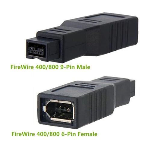FireWire 1394 TY>pe A 400 6 Pin Female to B 800 9 Male Data Transfer Adapter Converter for Pro, in Saudi Arabia