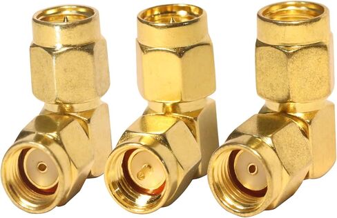 TUOLNK 45 Degree SMA Male/Female to RP SMA Female/Male Elbow Connector Kit for LTE Antenna Extension Cable Gold-Plated Low Loss RF Coax Connector 4 Types in Saudi Arabia